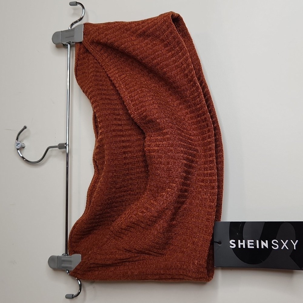 NWT! SHEIN‎ Rust Mini Skirt Set - Picture 7 of 10